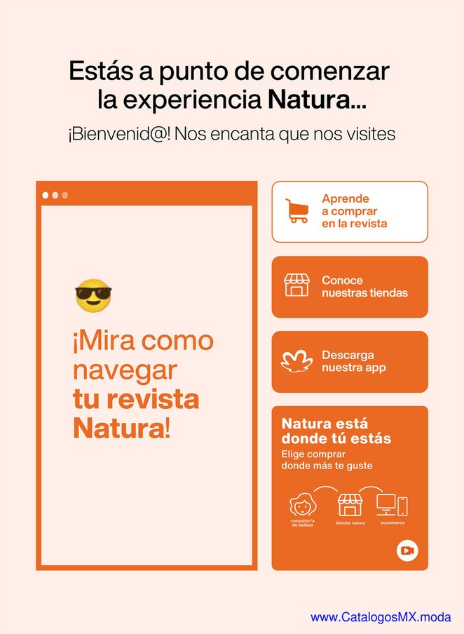 Сatálogo Natura ciclo 1 2023 revista en línea México