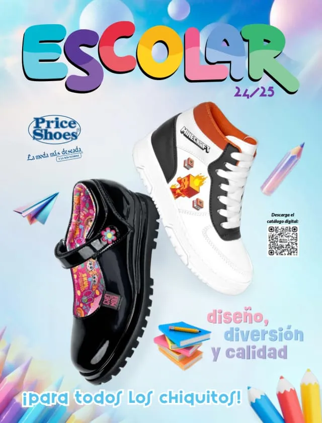 Catálogo Price Shoes Escolar 2024-2025 México