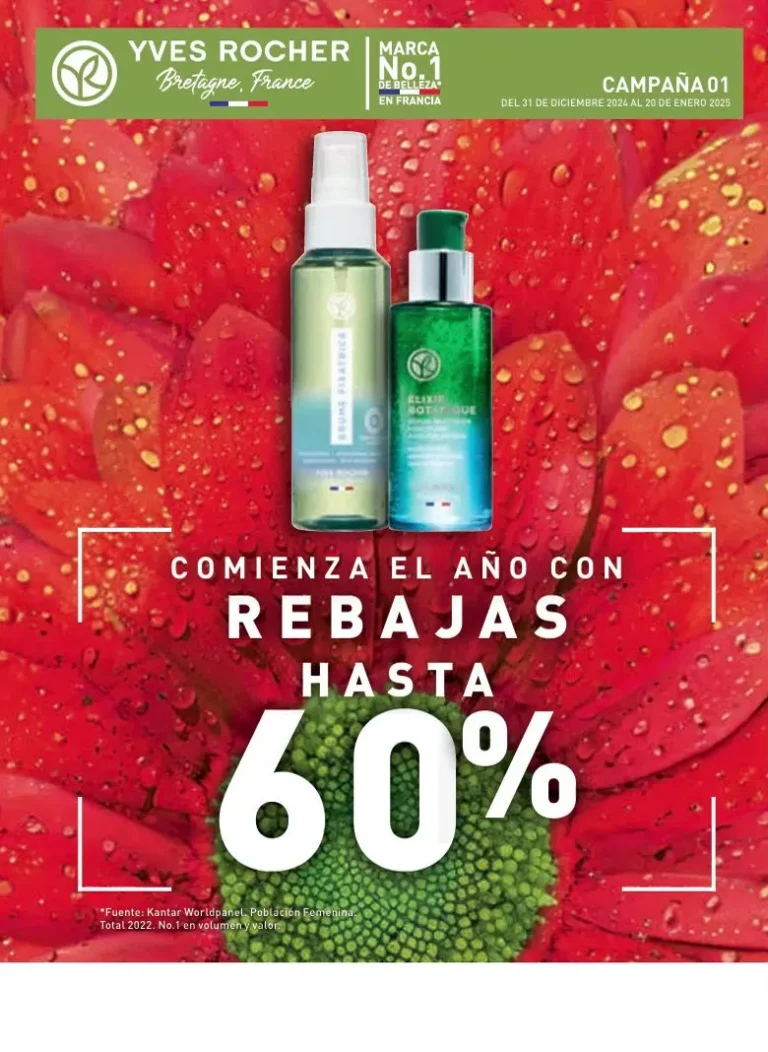 Catálogo Yves Rocher campaña 1 2025 México